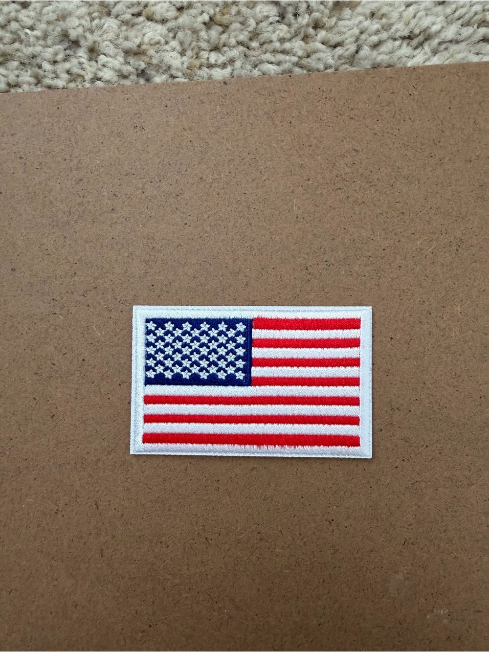 USA Flag Embroidered Patch - Red, White & Blue